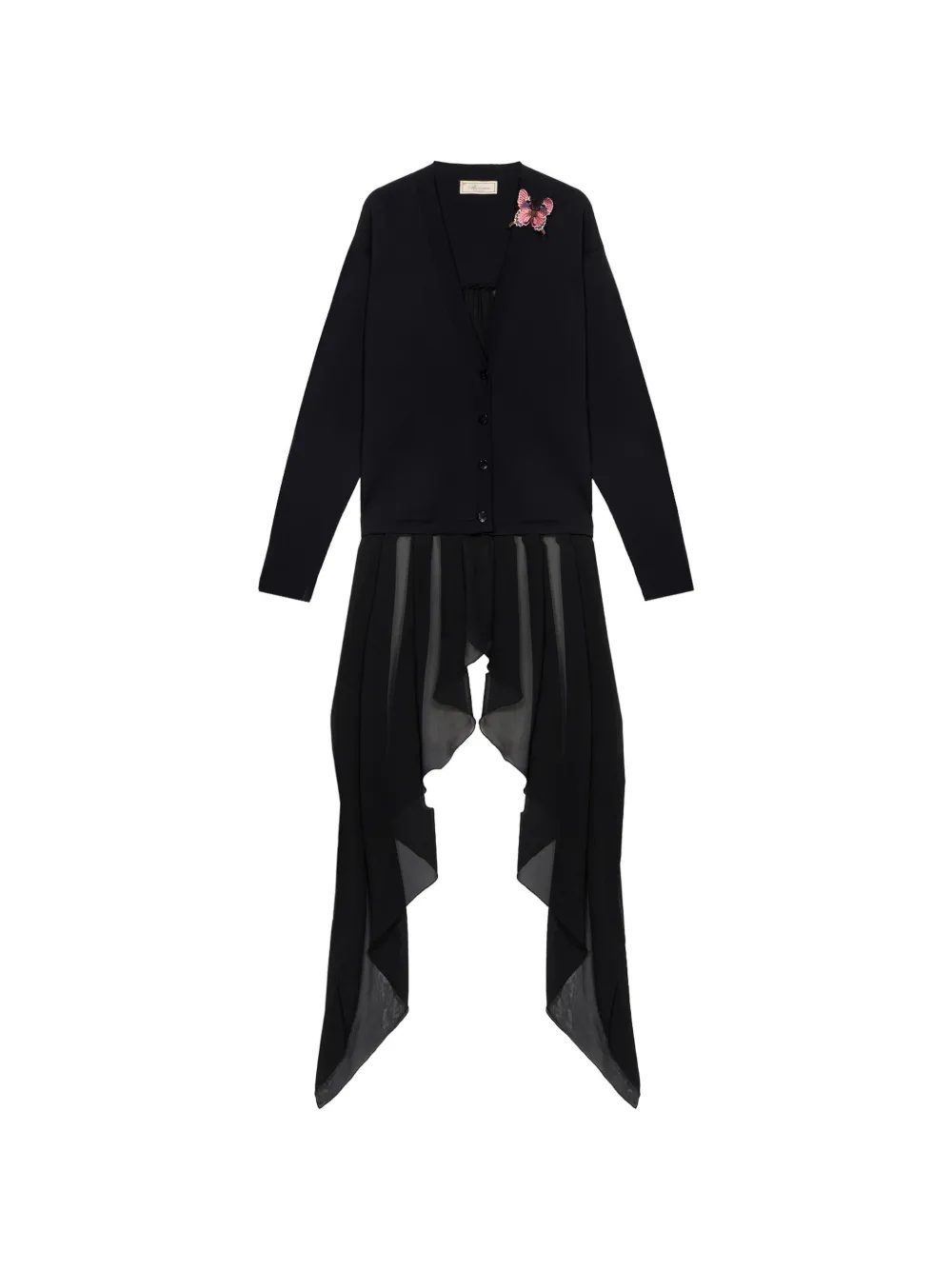 Blumarine Cardigan con applicazione - Nero