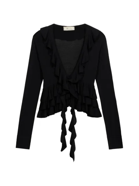 Blumarine ruffled cardigan