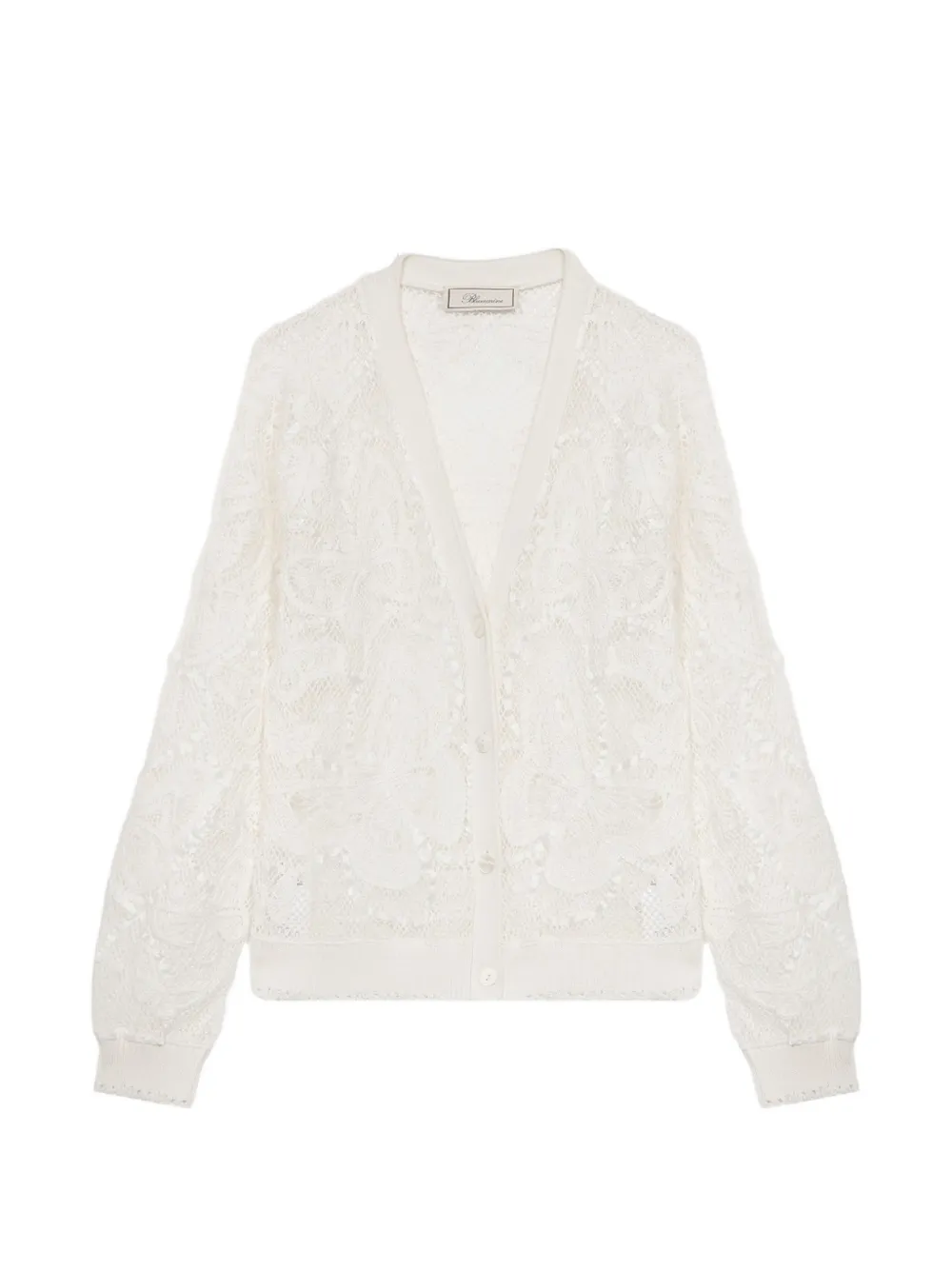 Blumarine Cardigan con applicazione - Bianco