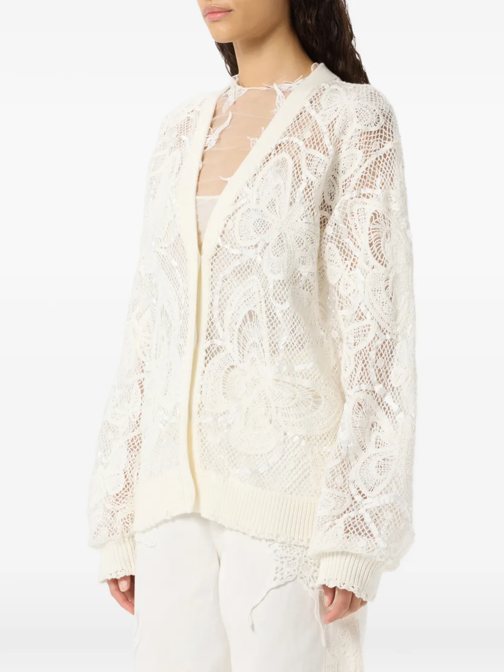 Blumarine Vest met vlinderapplicatie Wit