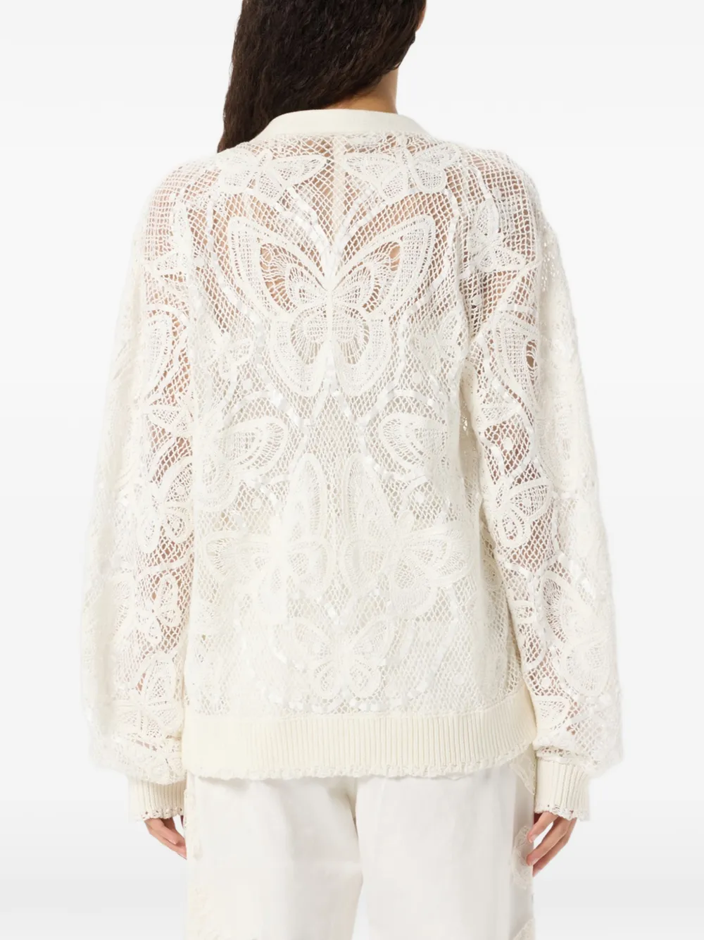 Blumarine Vest met vlinderapplicatie Wit