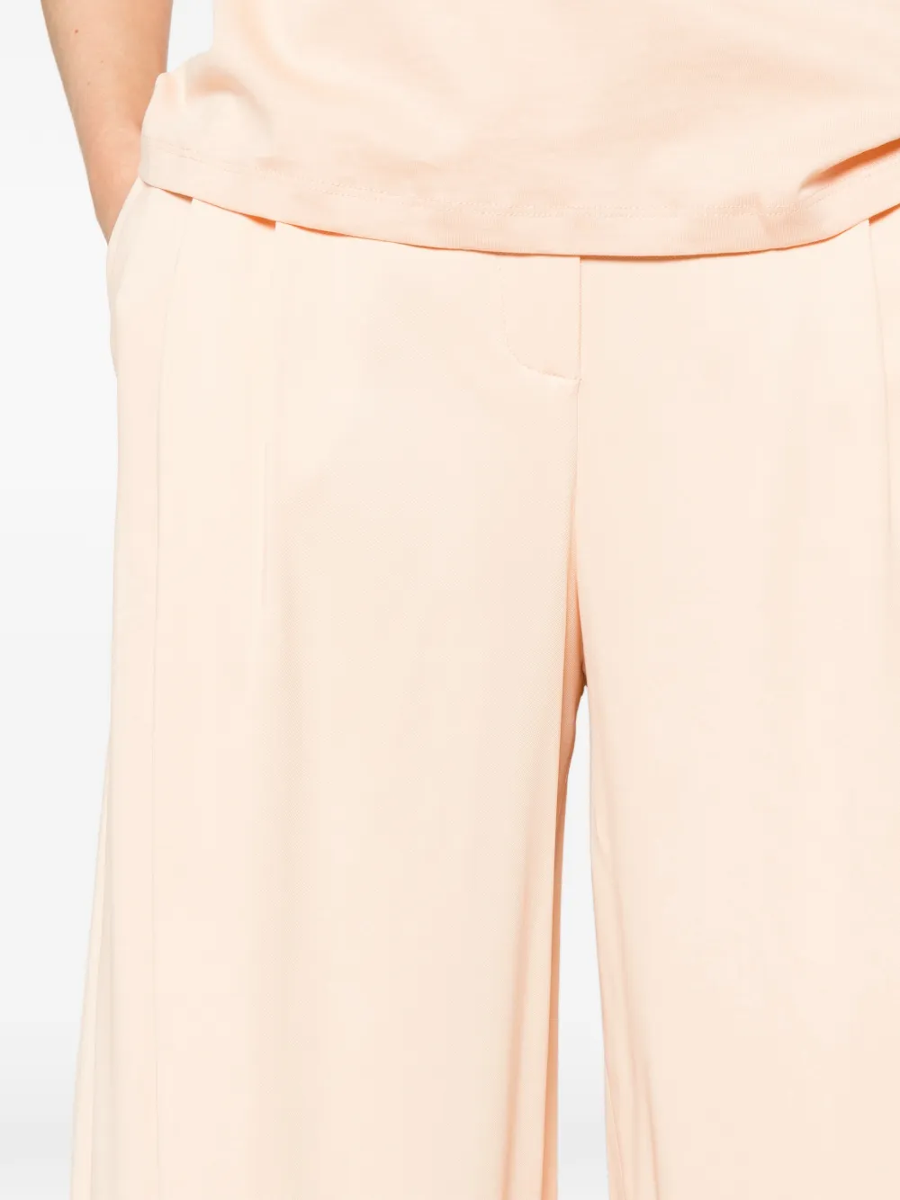 TWINSET Geplooide shorts Beige