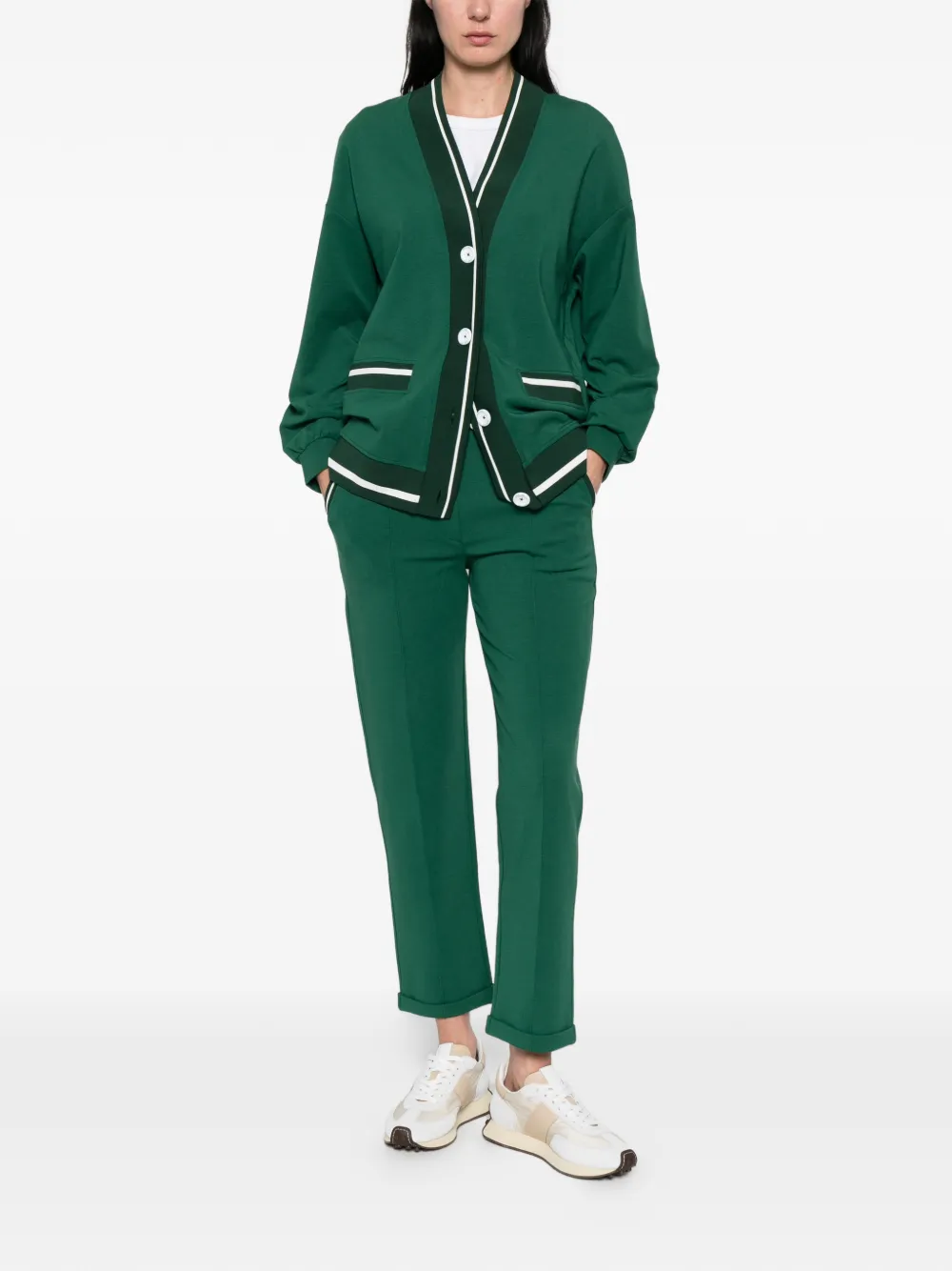  Marccain V-neck Jacket - Green 
