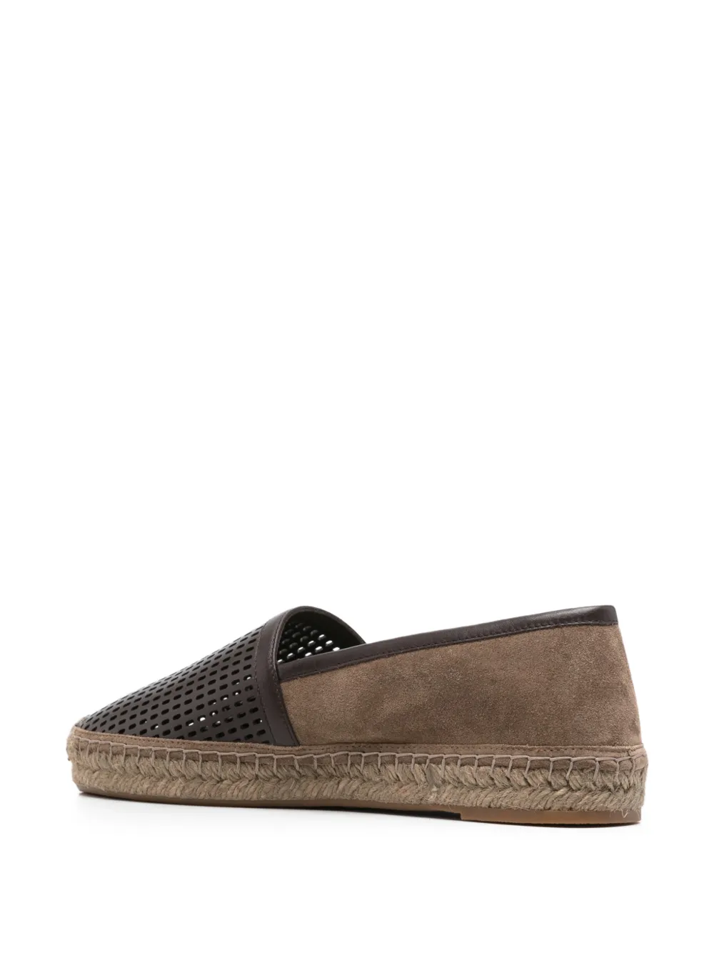 Brunello Cucinelli Geperforeerde espadrilles Bruin