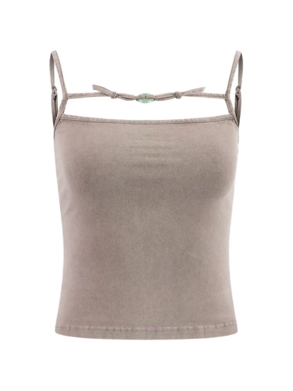 Ottolinger charmed tie-strap tank top - Toni neutri