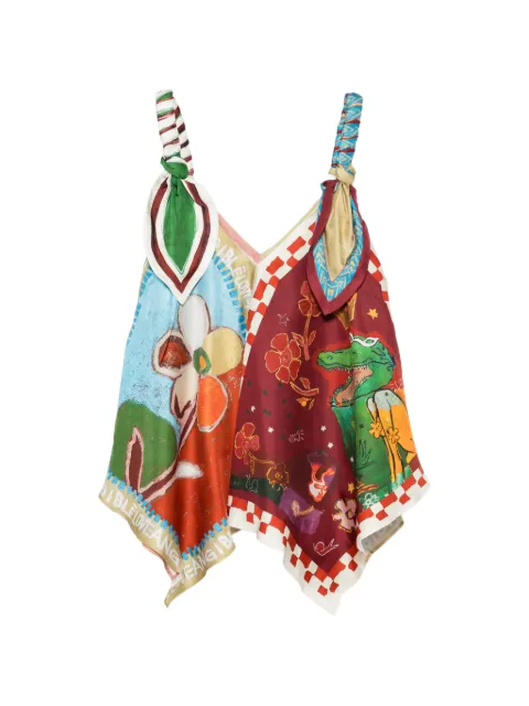 ALEMAIS Mlak graphic-print top