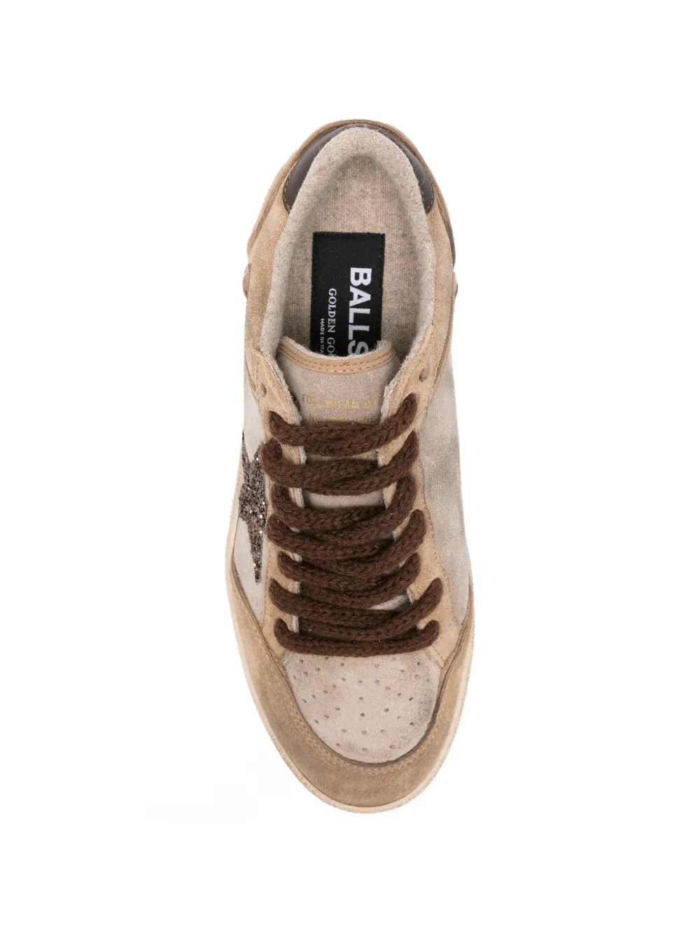 Golden Goose Ballstar suède sneakers Beige