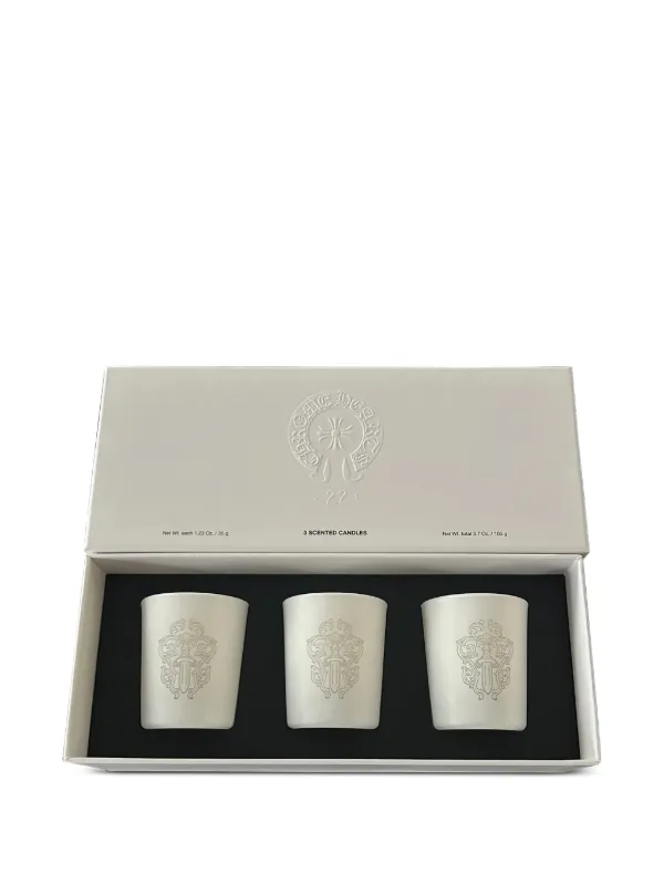 Chrome Hearts +22+ Candle Set (set Of three) | Tons Neutres