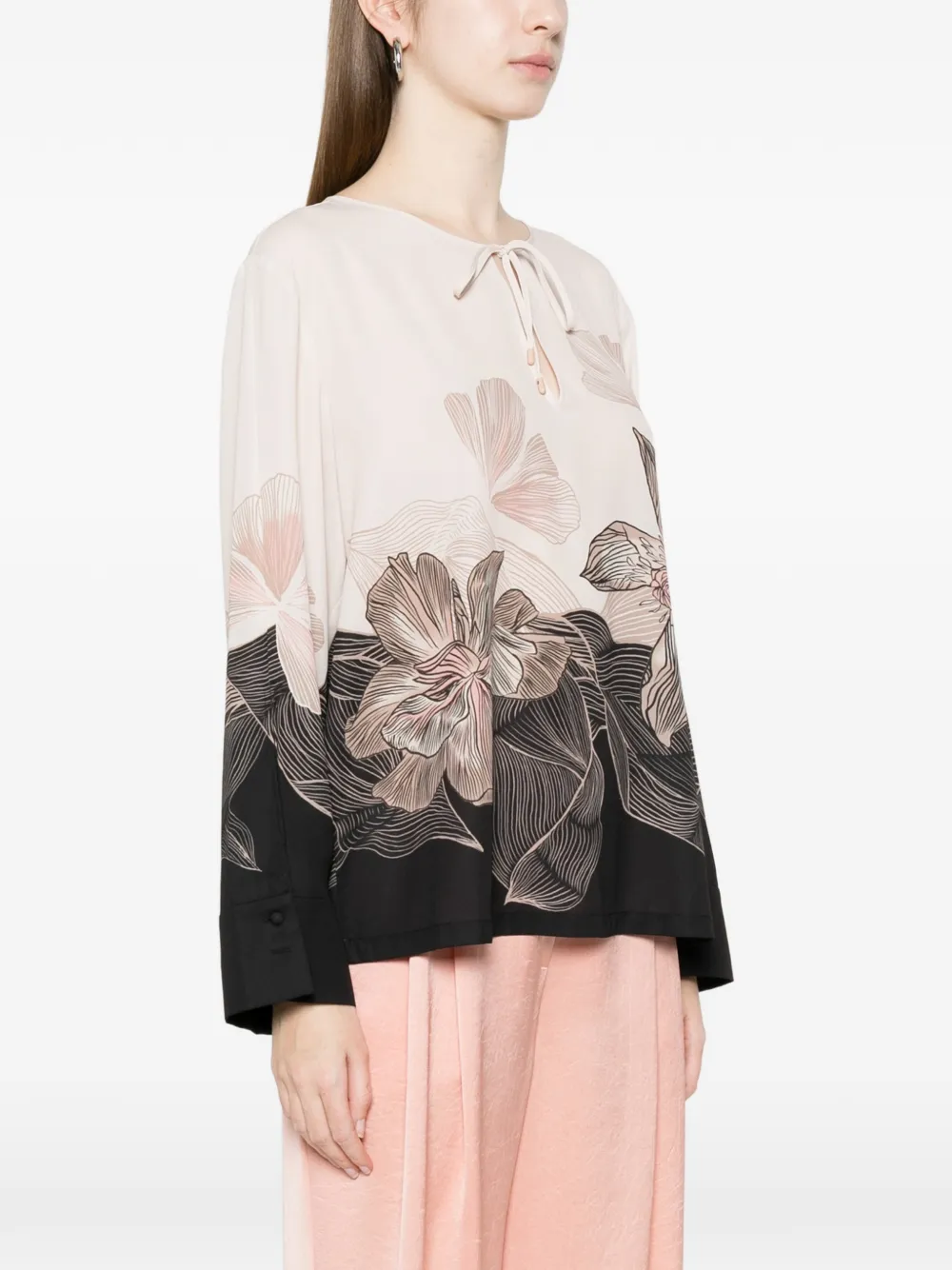  Marccain Floral Blouse - Neutrals 