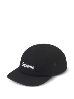Supreme Washed Chino Twill Camp Cap | Black | FARFETCH