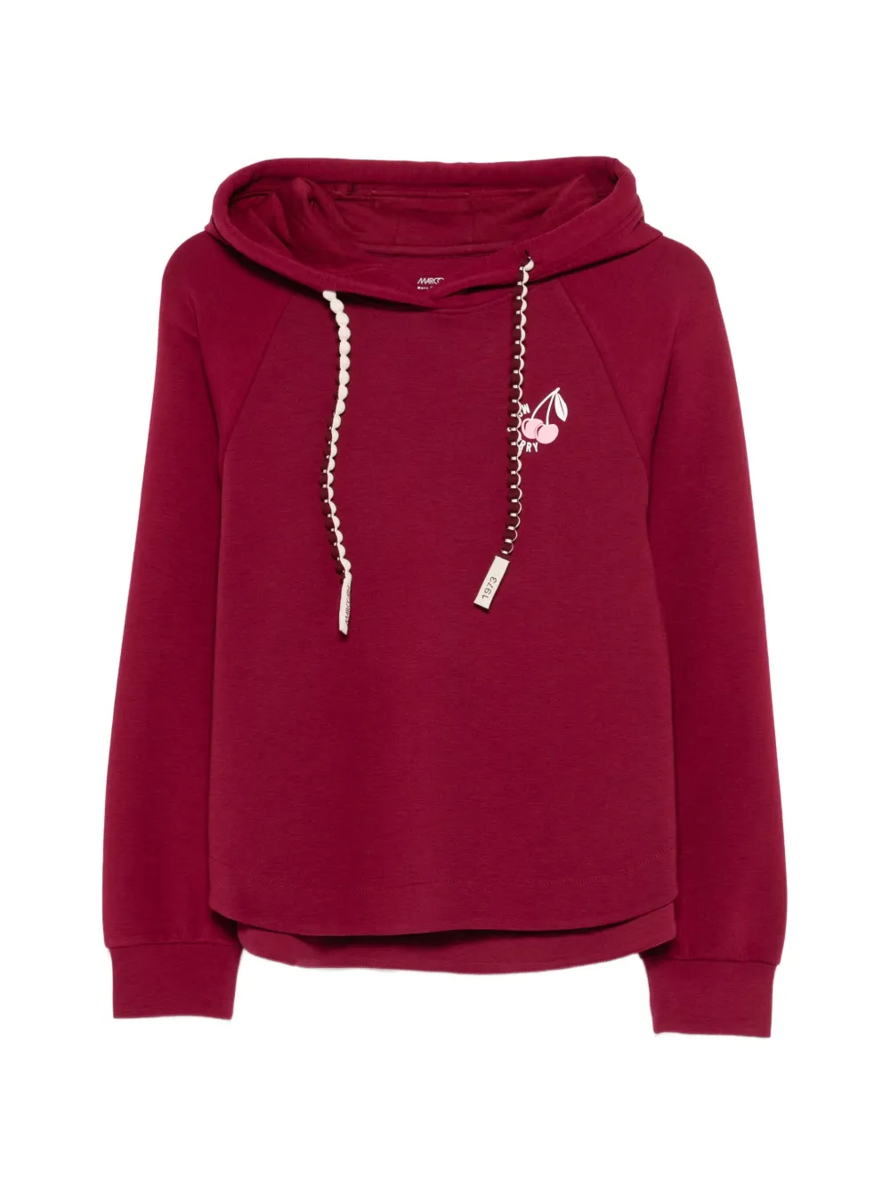 MARCCAIN logo-print hoodie - Red