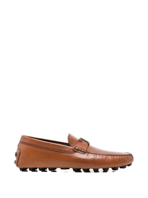Tod's logo-plaque leather loafers