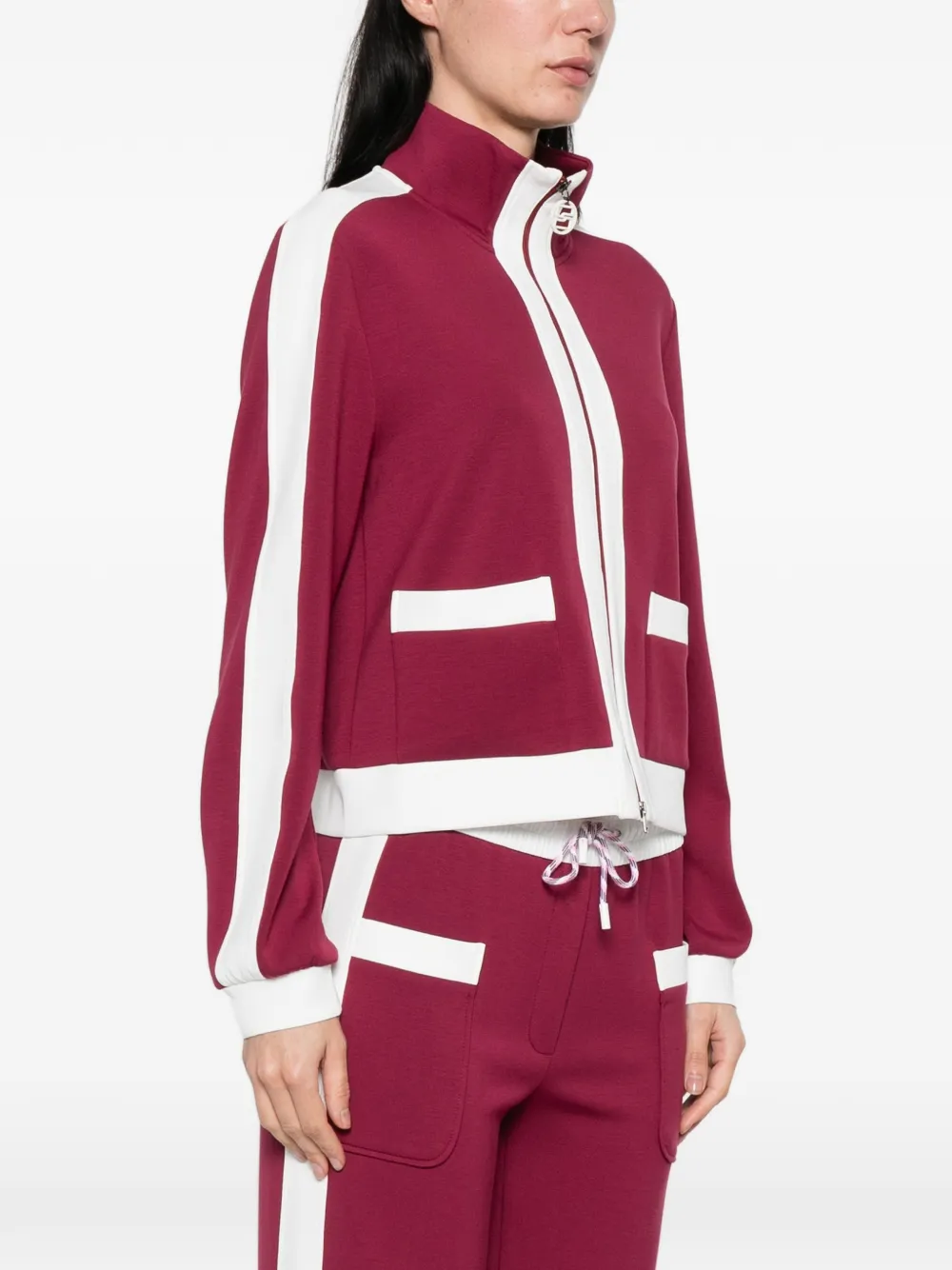  Marccain Zip-fastening Sweatshirt - Red 
