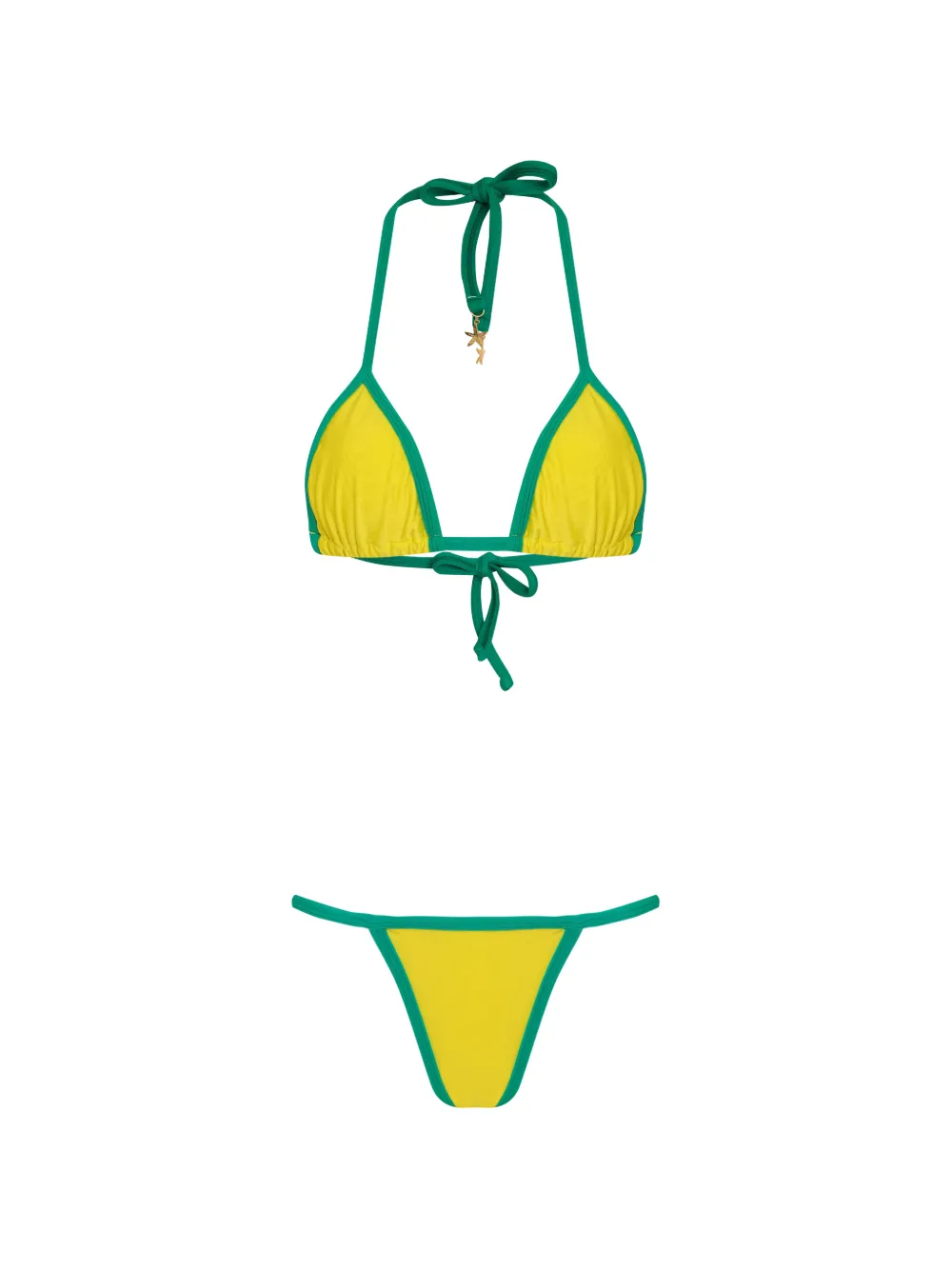 Amir Slama triangle-top bikini - Giallo
