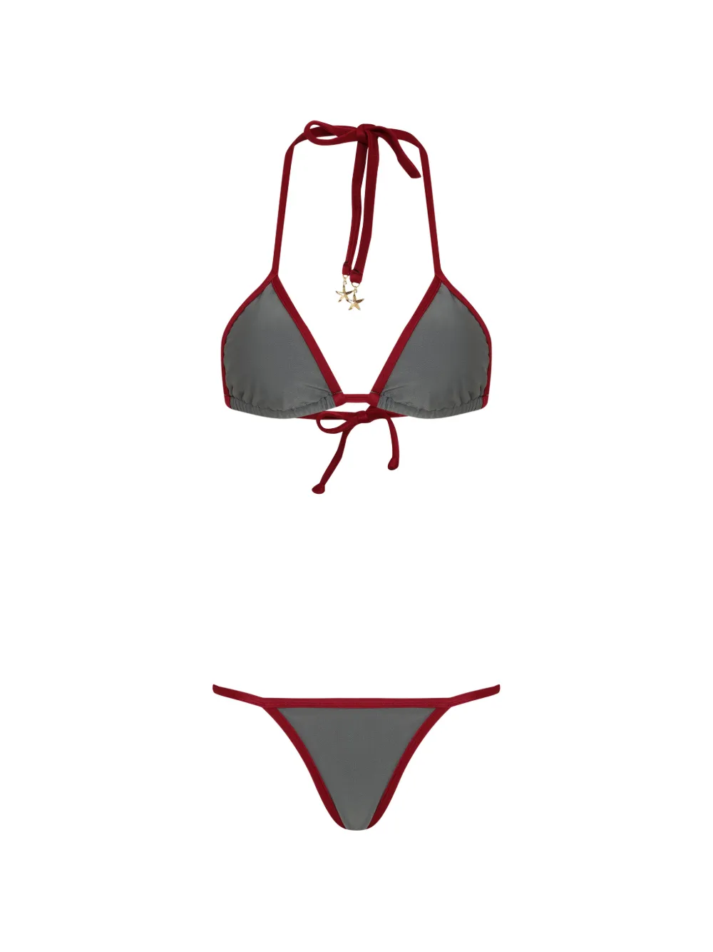 Amir Slama triangle-top bikini - Grigio