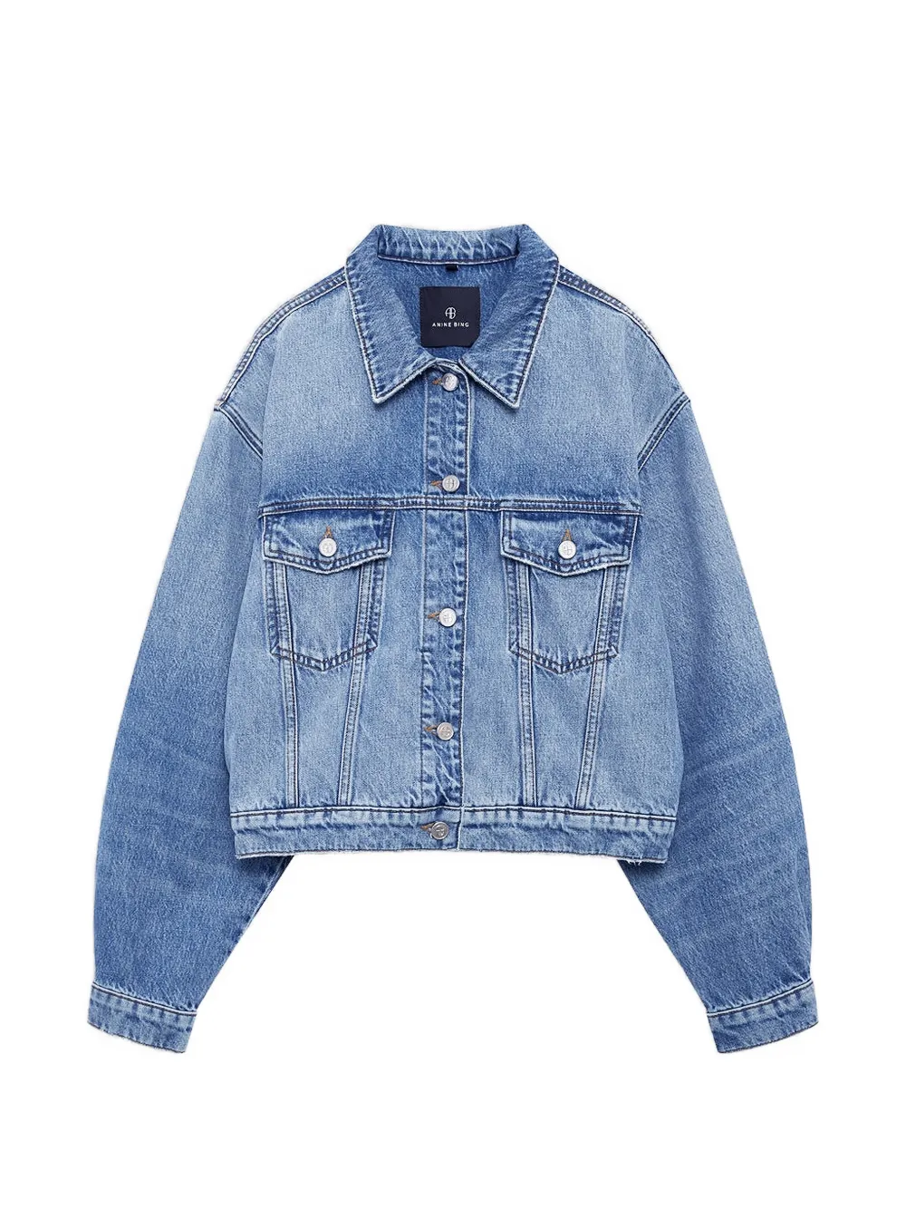 ANINE BING Geknöpfte Quincy Jeansjacke - Blau