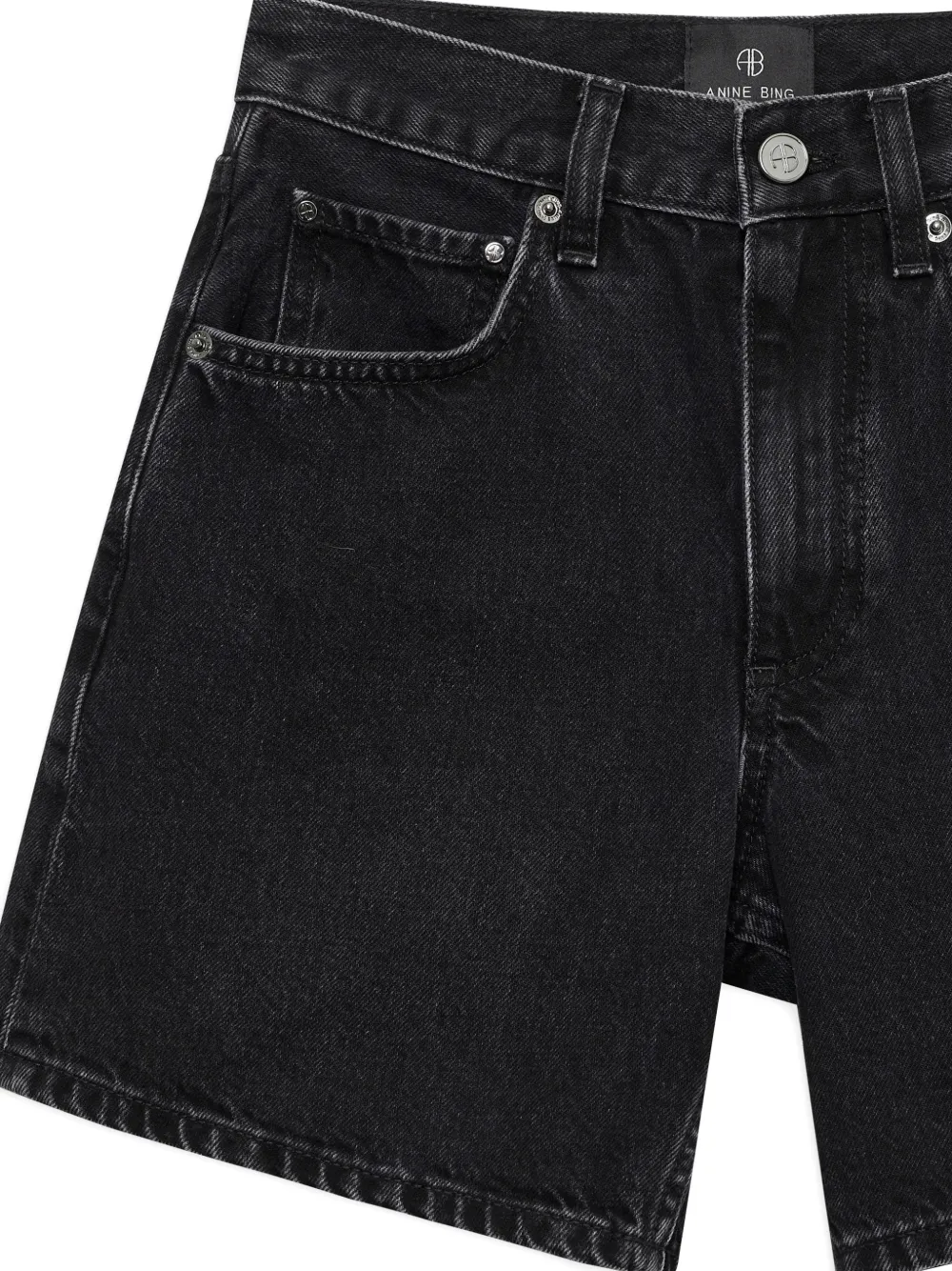 ANINE BING Shorts met knopen Zwart