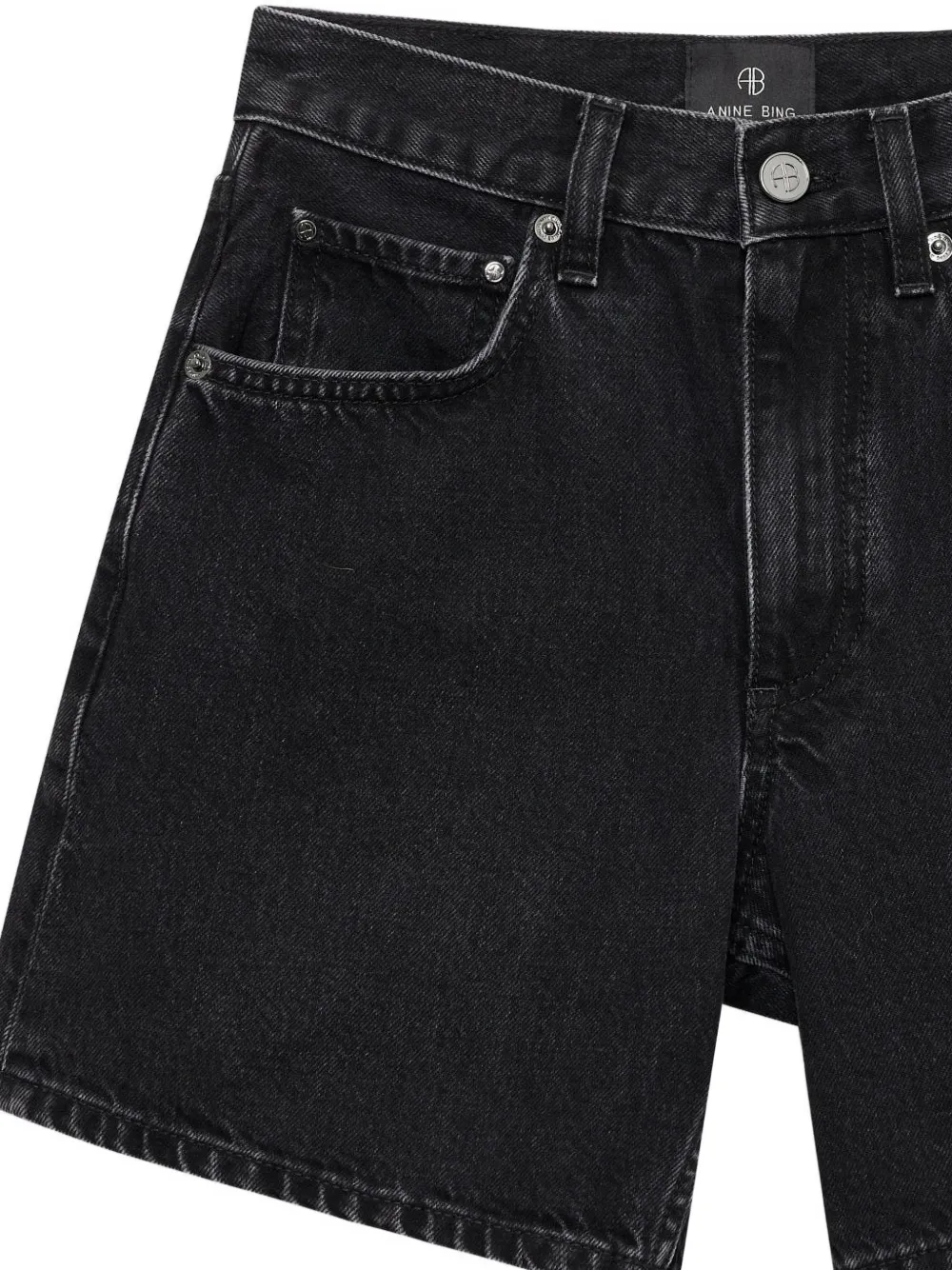 ANINE BING Shorts met knopen Zwart