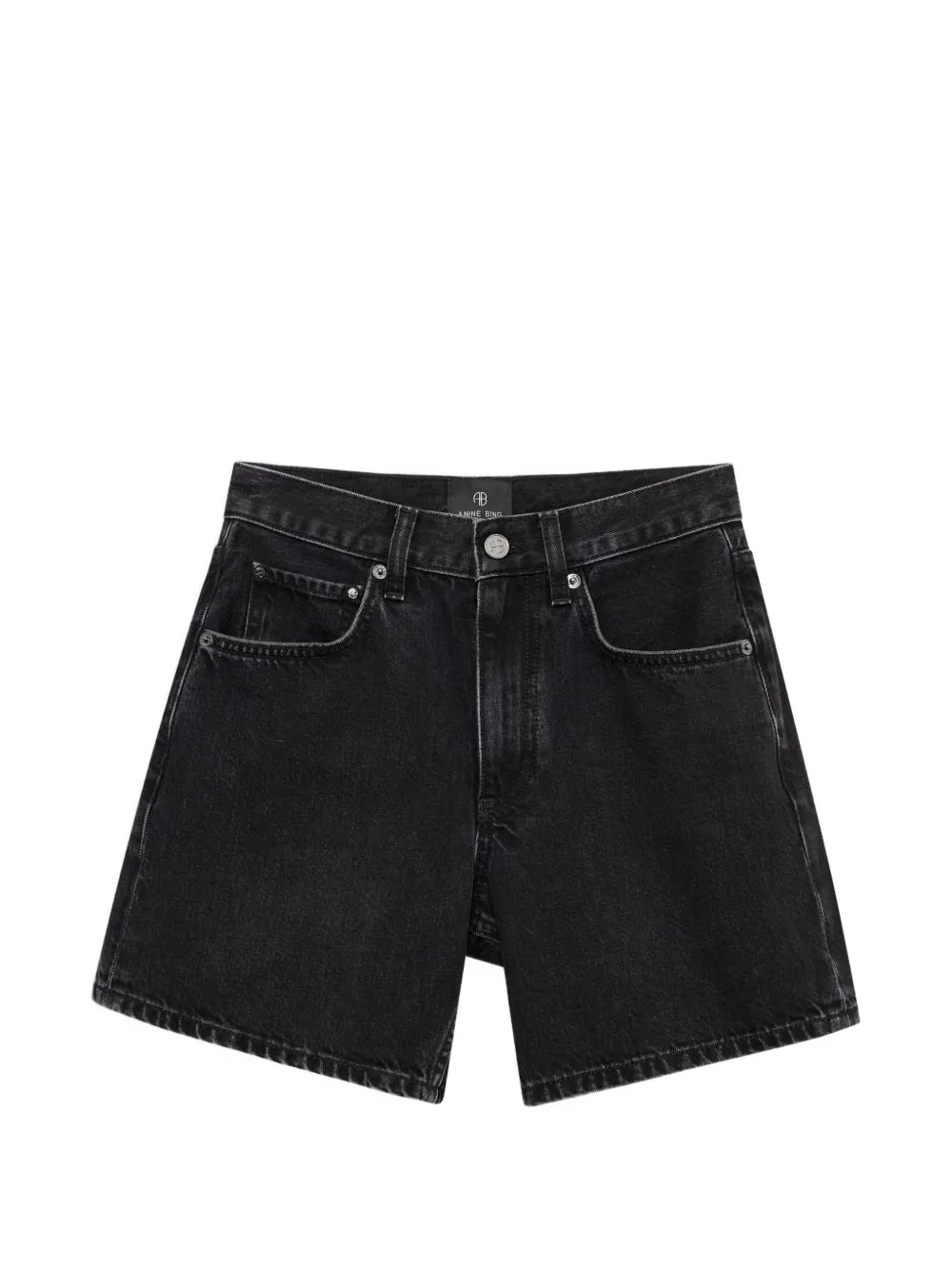 ANINE BING Shorts met knopen Zwart