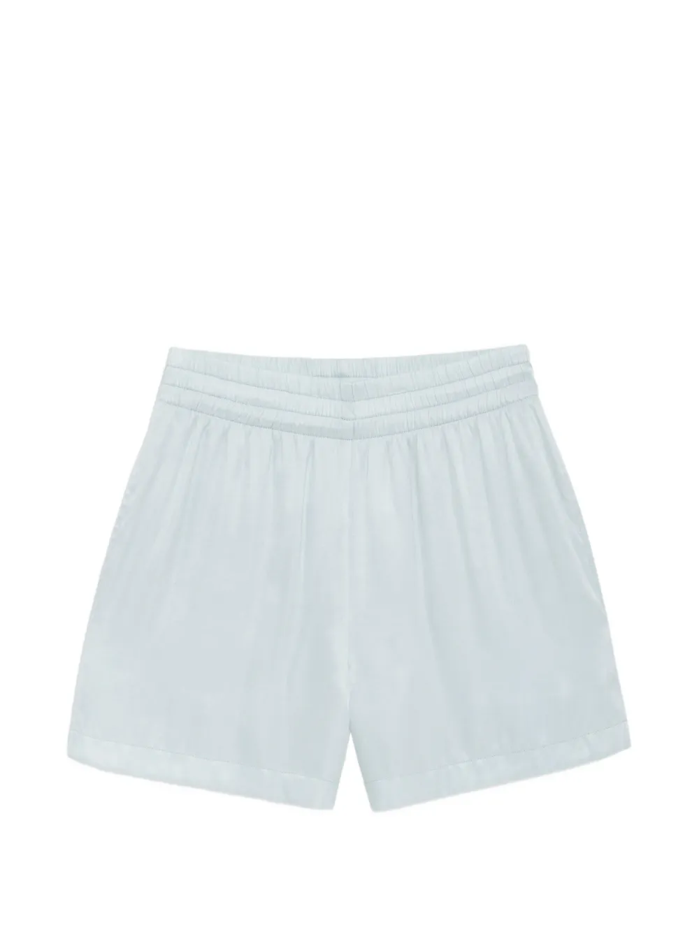 ANINE BING Kam elasticated-waistband shorts - Verde