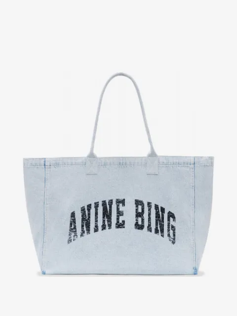 ANINE BING tote de mezclilla Leo