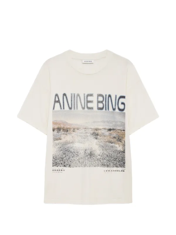 ANINE BING Cade Wildflowers Tシャツ | ホワイト | FARFETCH JP
