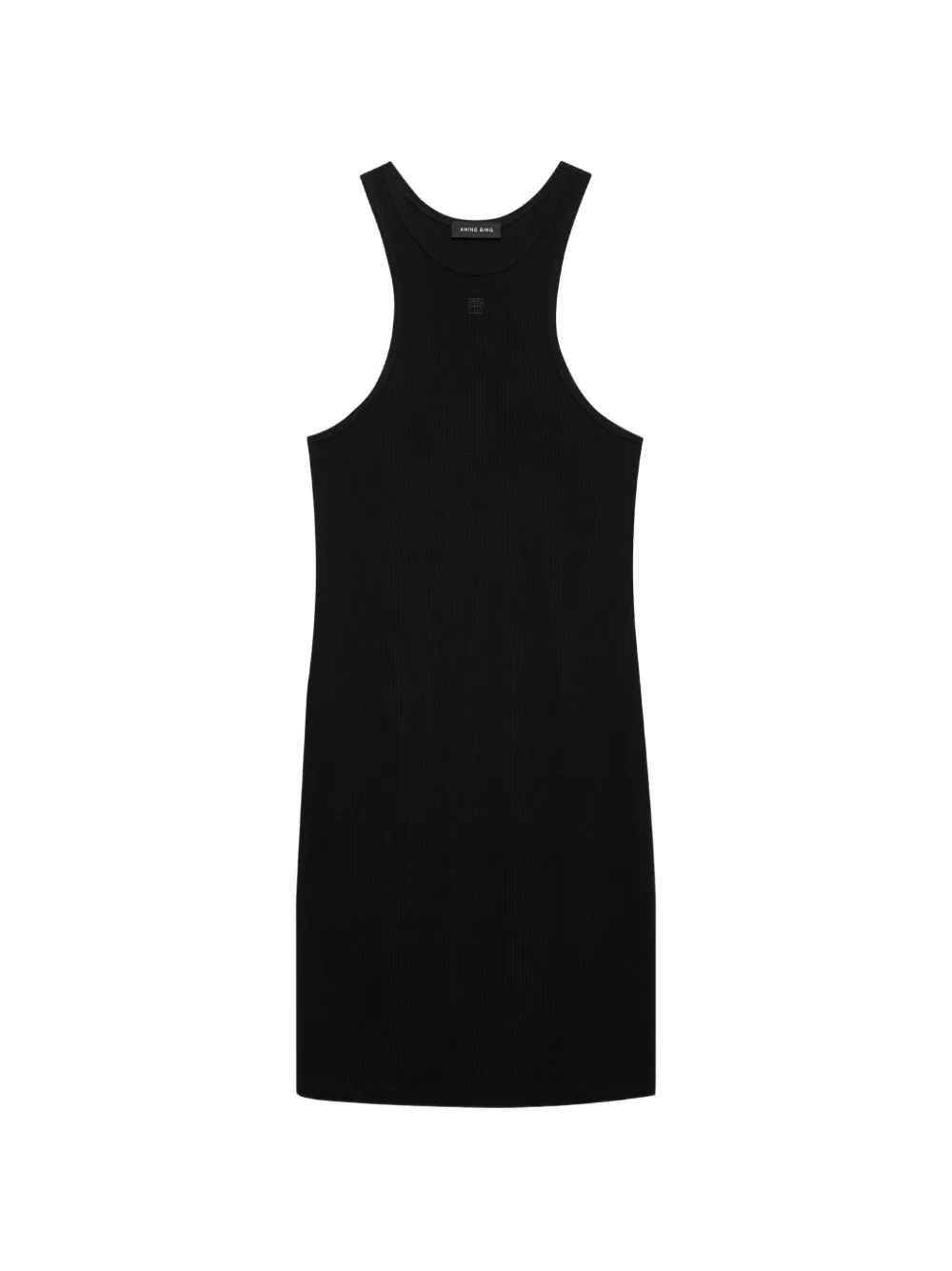 ANINE BING Cole racerback mini dress - Schwarz