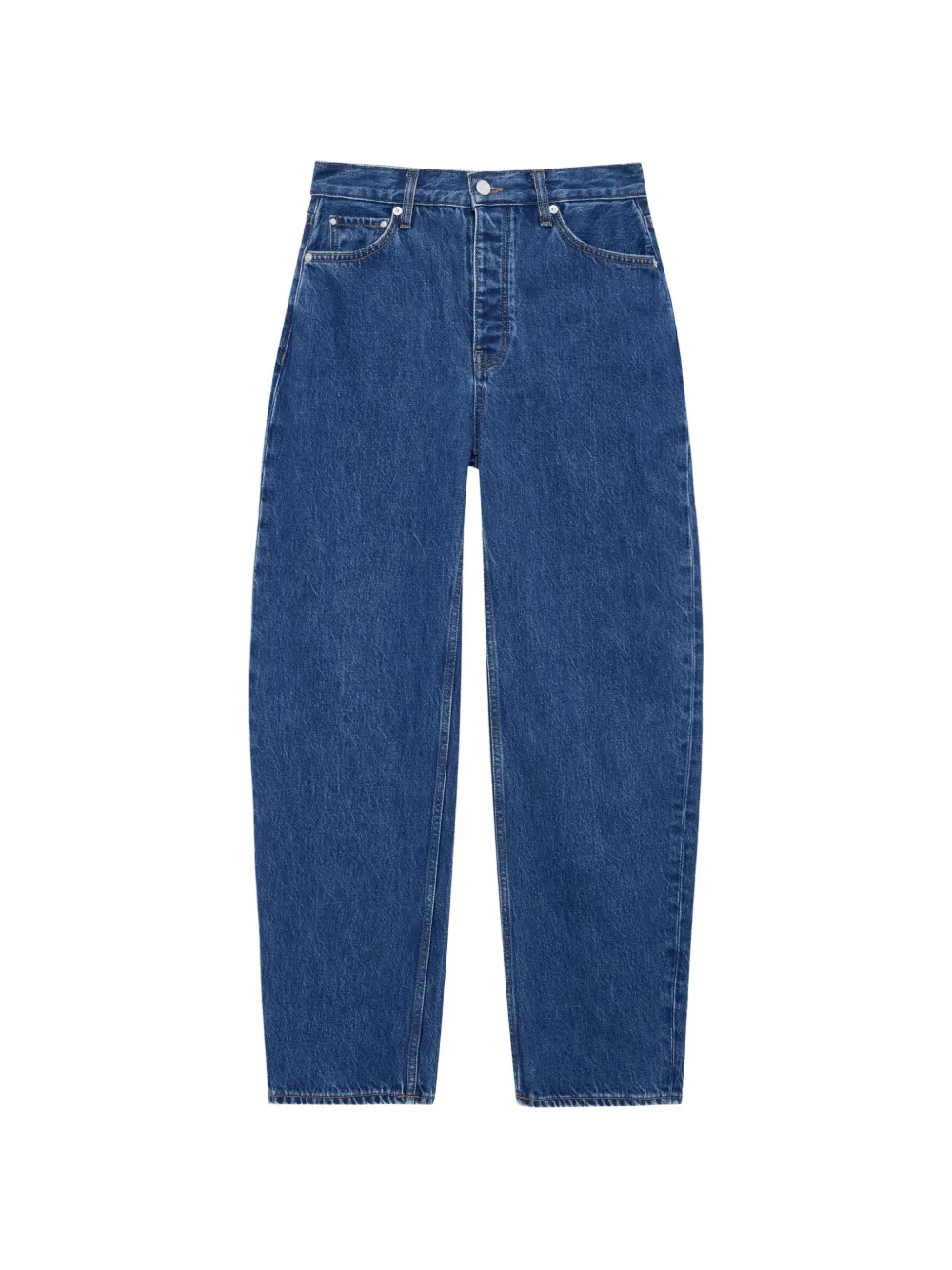 ANINE BING Fritz logo-patch jeans - Blu