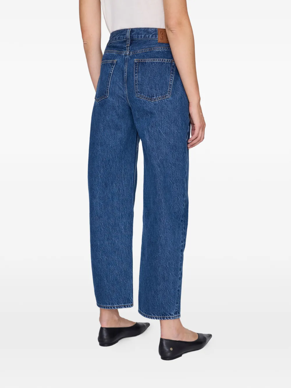 ANINE BING Fritz jeans met logopatch Blauw