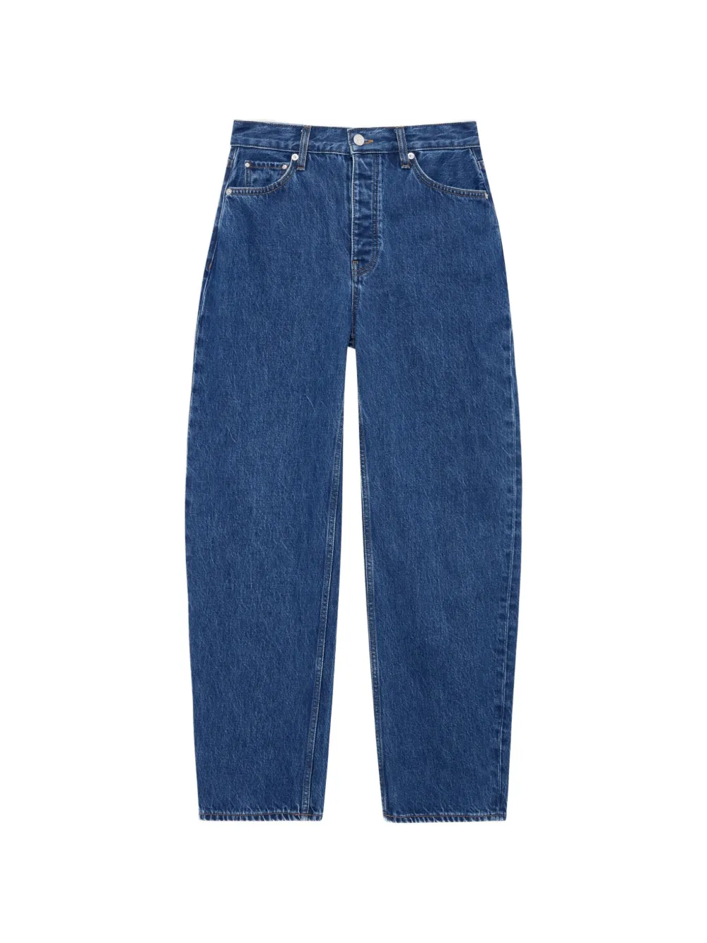 ANINE BING Fritz logo-patch jeans - Blau