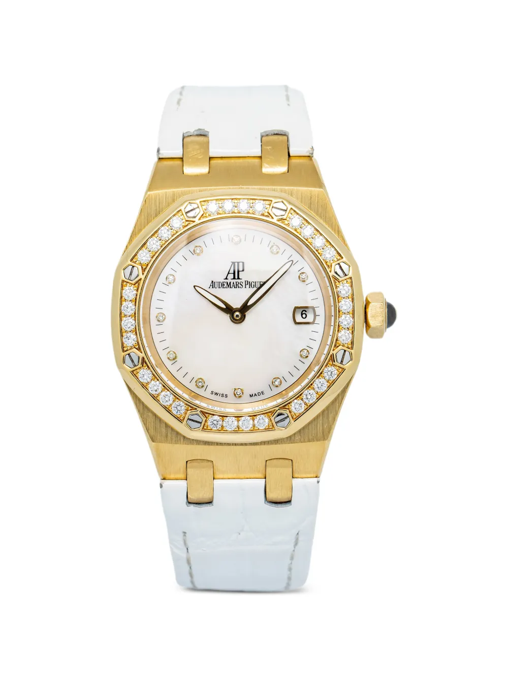 Audemars Piguet pre owned Royal Oak diamond 33mm watch - Bianco