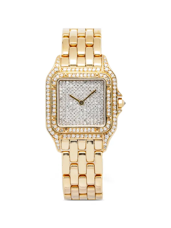 Cartier パンテール ダイヤモンド 27mm | ホワイト | FARFETCH JP