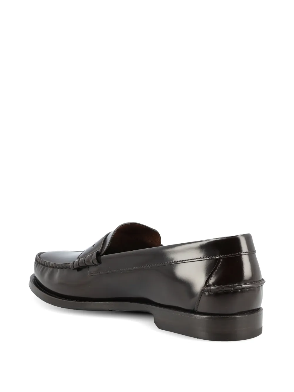 Prada Loafers met logodetail Bruin