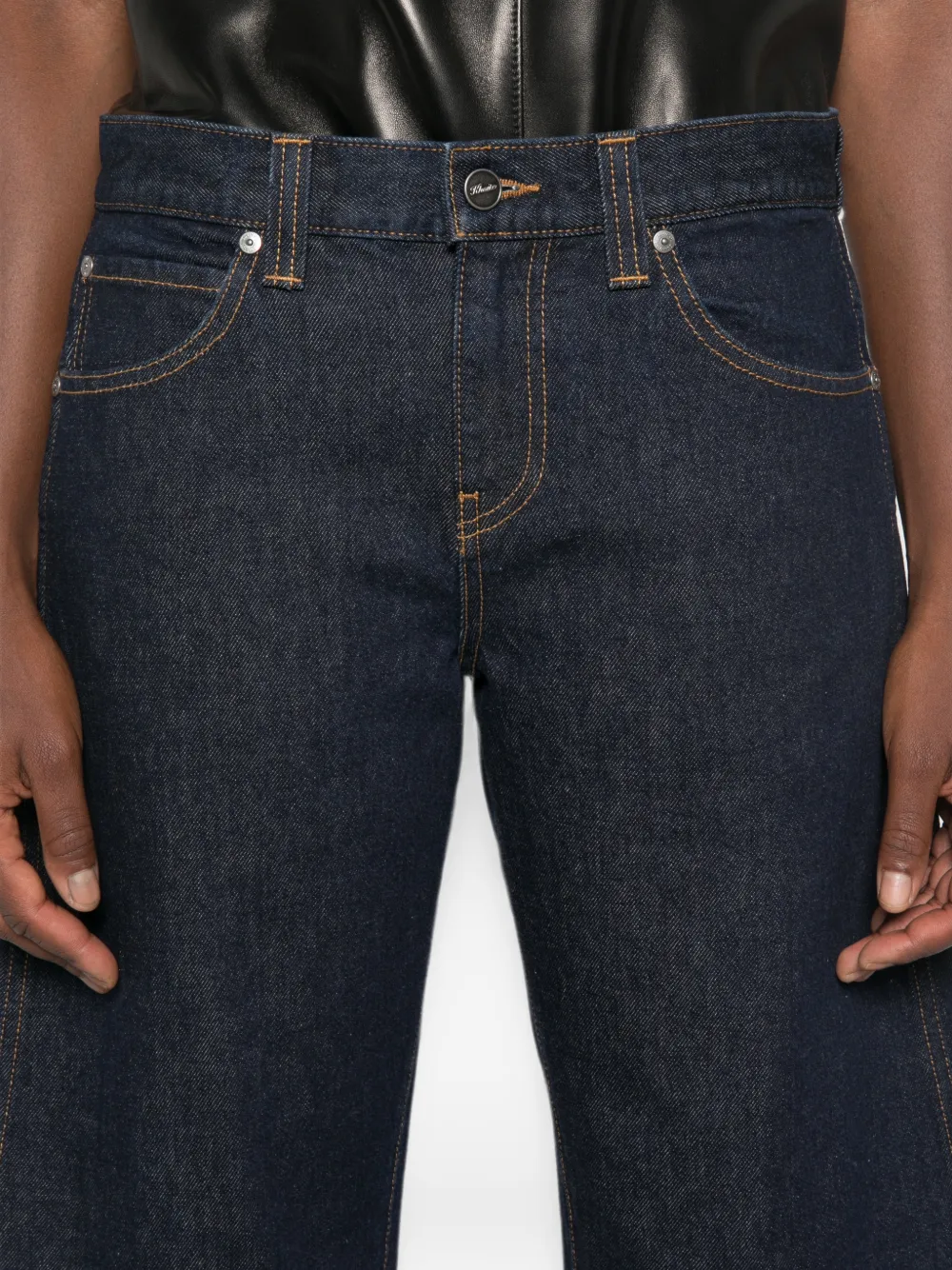 KHAITE Kinga shorts Blauw
