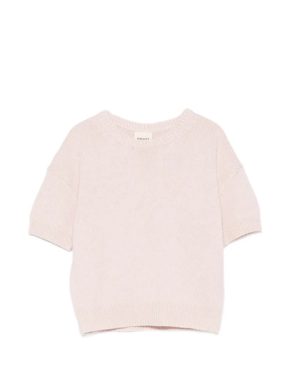 KHAITE Golden short-sleeve sweater - Rosa