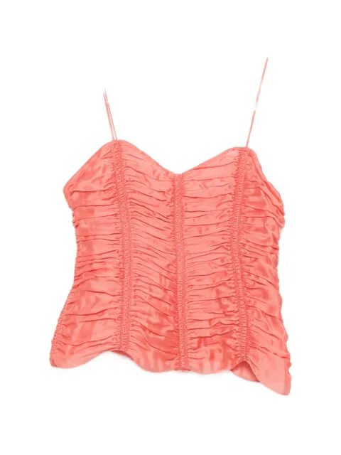 KHAITE ruched Inara top