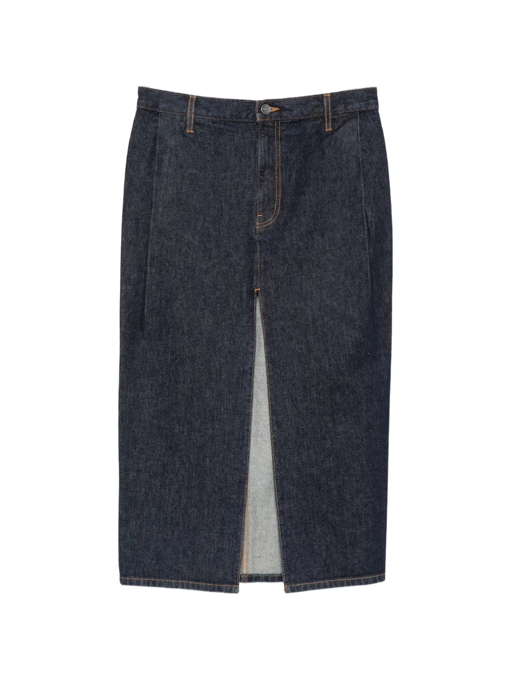 KHAITE Gonna denim Anden con spacco - Blu