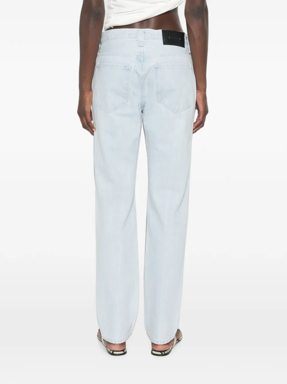 KHAITE Farley jeans met rechte pijpen Blauw