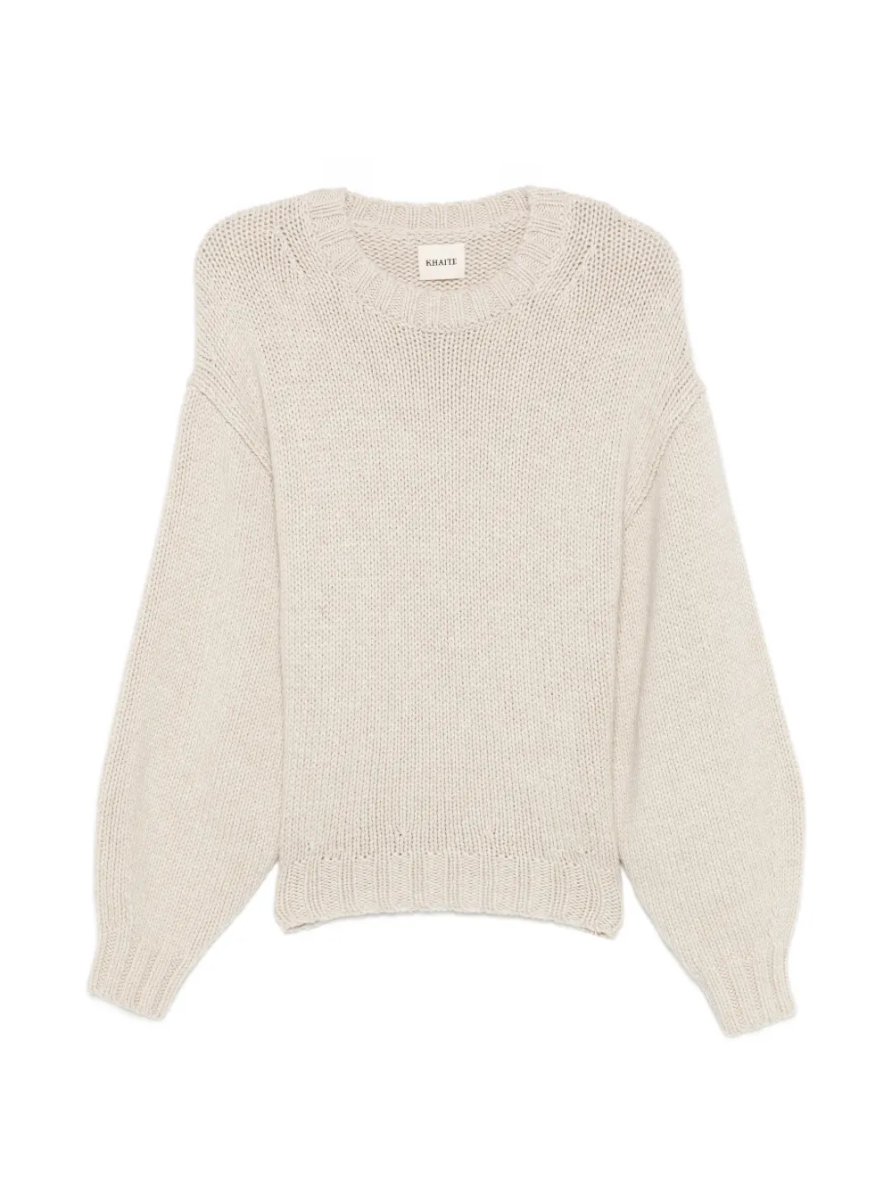 KHAITE Gemma ribbed-knit sweater - Grau