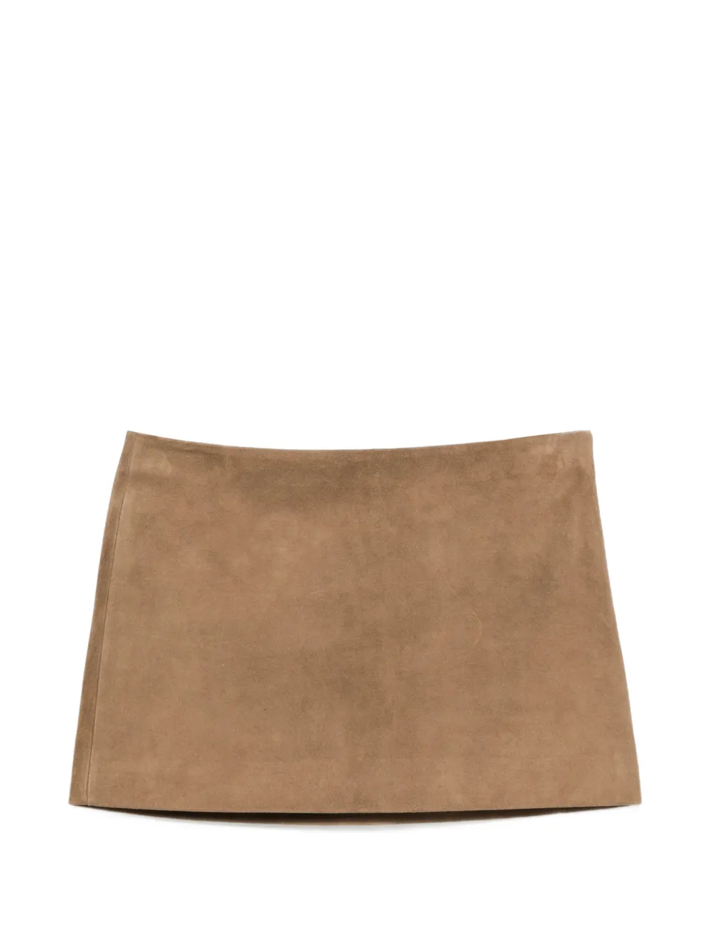 KHAITE Jett mini skirt - Marrone