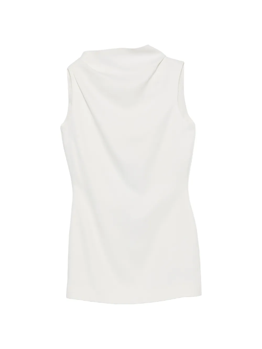 KHAITE Astor cowl-neck mini dress - Bianco
