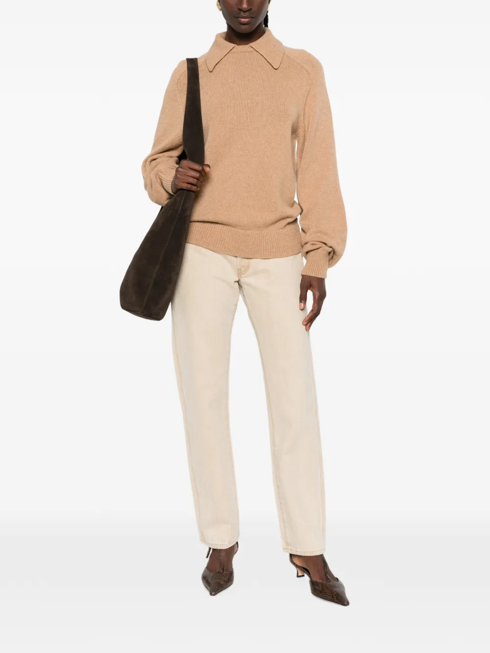 KHAITE Callum jeans Beige