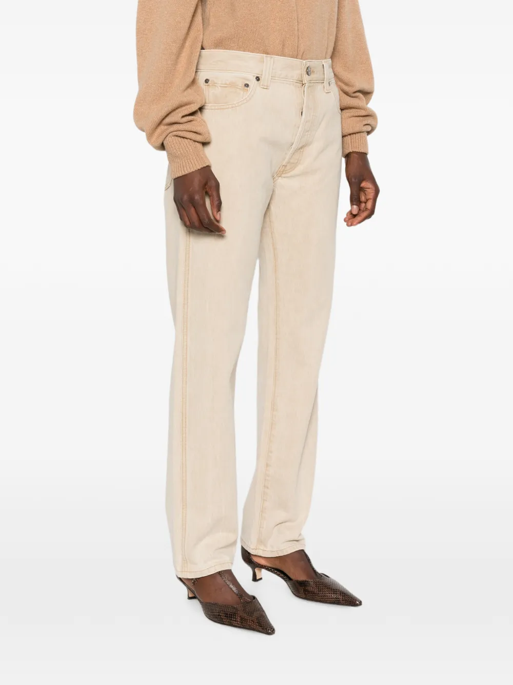 KHAITE Callum jeans Beige