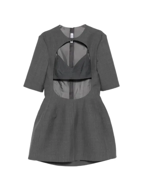 Jil Sander twill cut-out mini dress