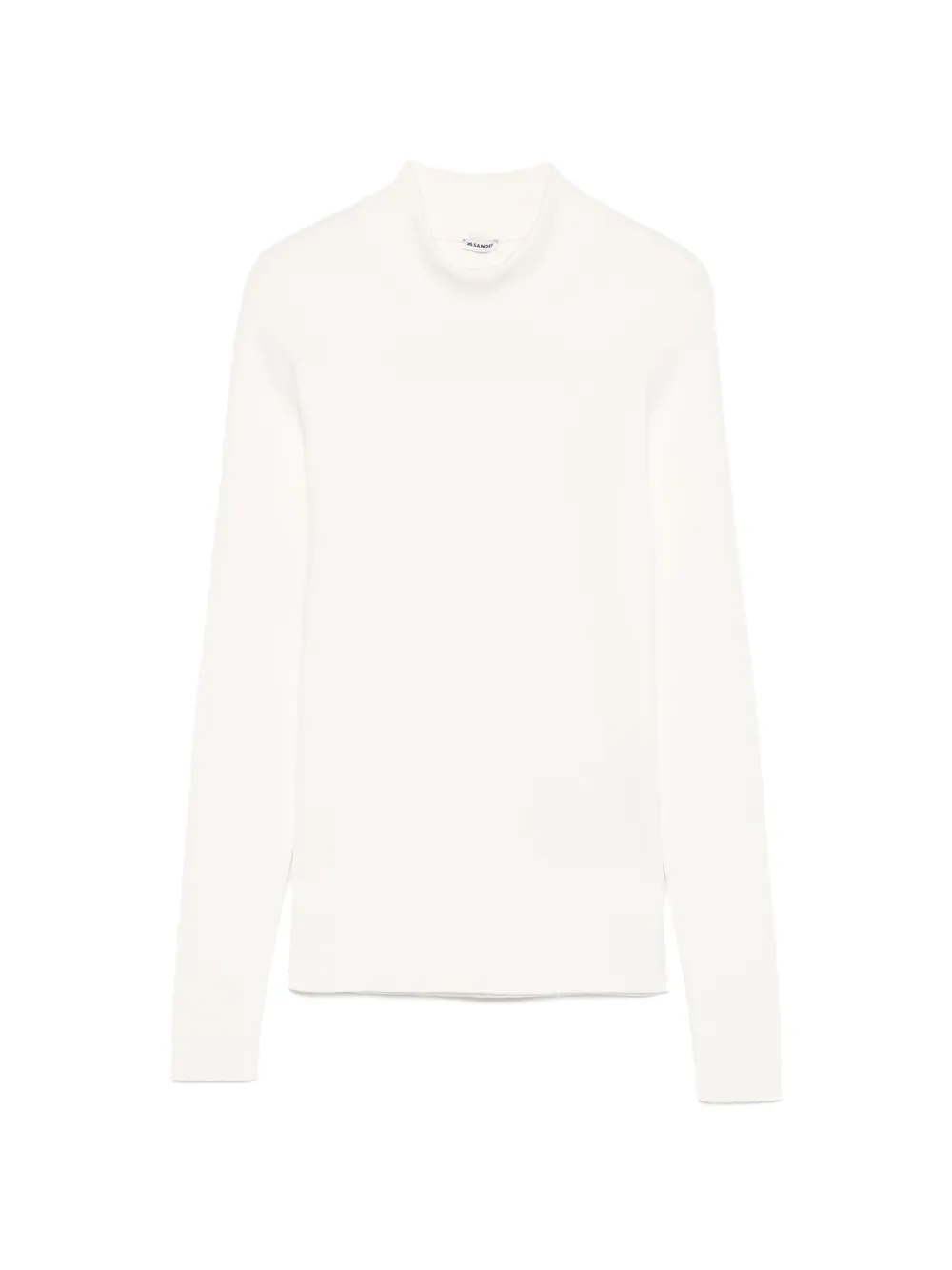 Jil Sander ribbed-knit mock-neck sweater - White
