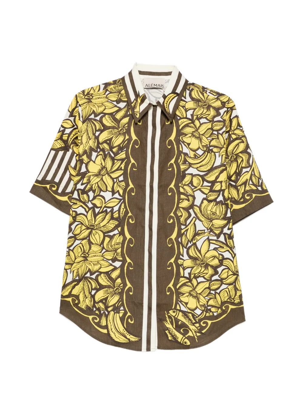 ALEMAIS Mona floral-print shirt - Yellow