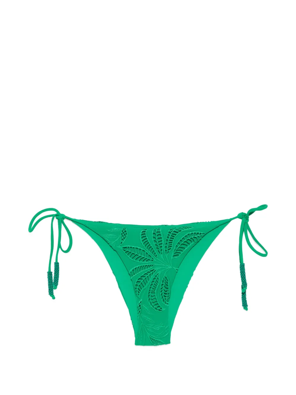 FARM Rio beaded cut-out bikini bottoms - Verde