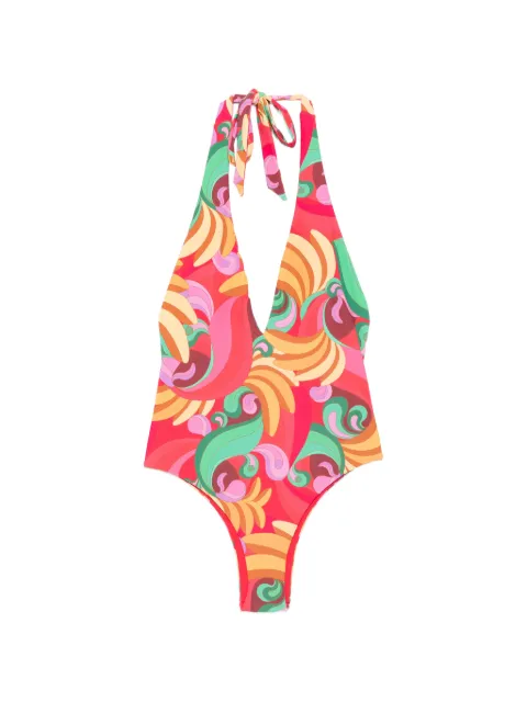 FARM Rio bañador con cuello halter