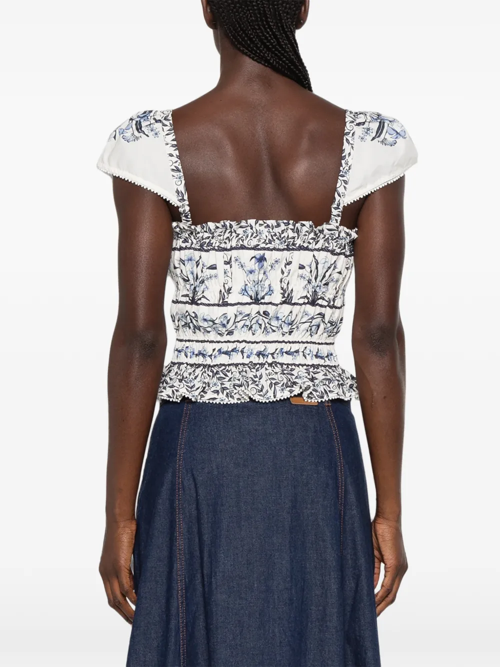 FARM Rio Blouse met bloemenprint Wit