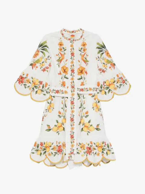 FARM Rio floral-print mini dress